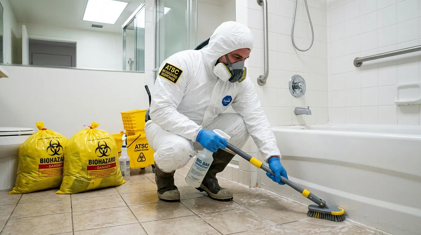 Decontamination equipment deployed for Blood Cleanup in Jersey Village